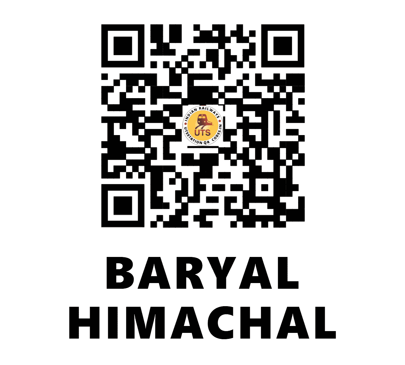 UTS QR Code for BARYAL HIMACHAL - BRHL (NR - HIMACHAL PRADESH)